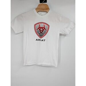 Ariat Boys Blender Shield T-Shirt White sz Large‎